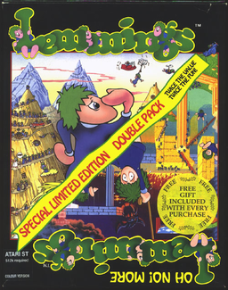 Lemmings 2: The Tribes box art for Atari ST